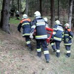 FF Kirchberg am Wechsel bei der Unterabschnittsübung