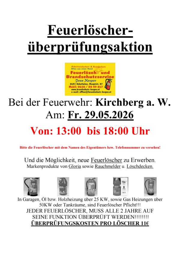 Feuerlöscherüberprüfung