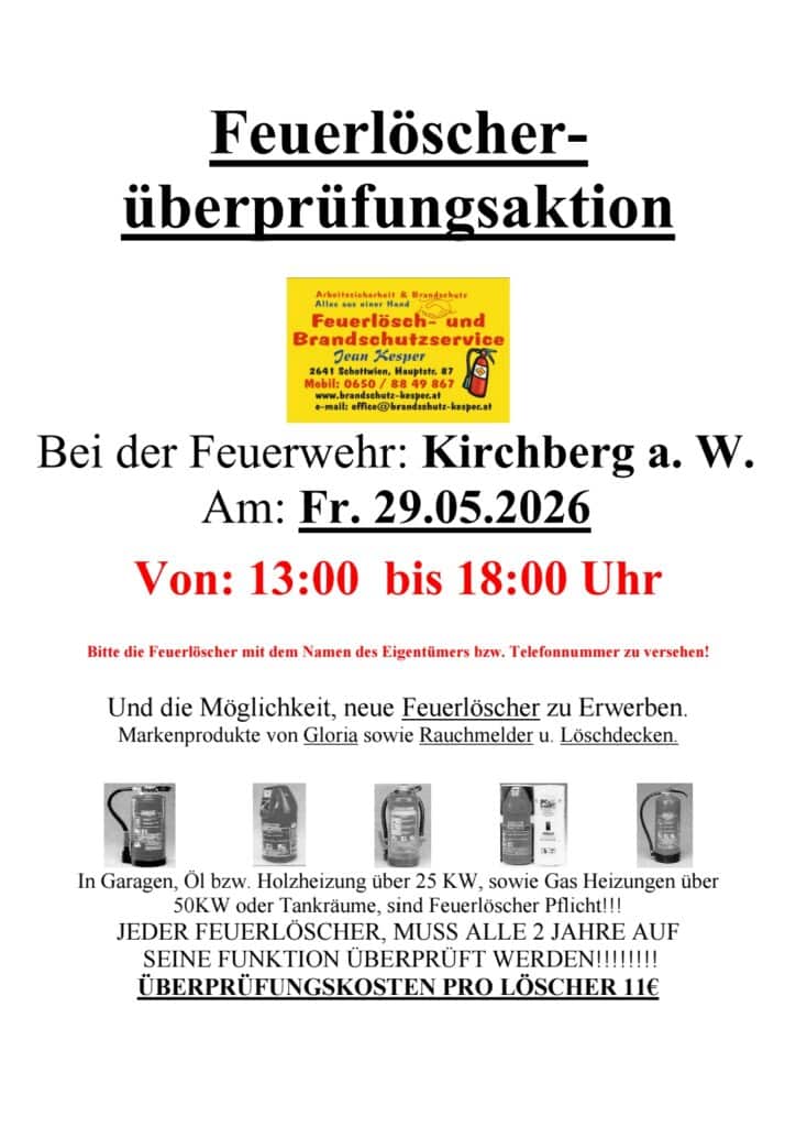 Feuerlöscherüberprüfung