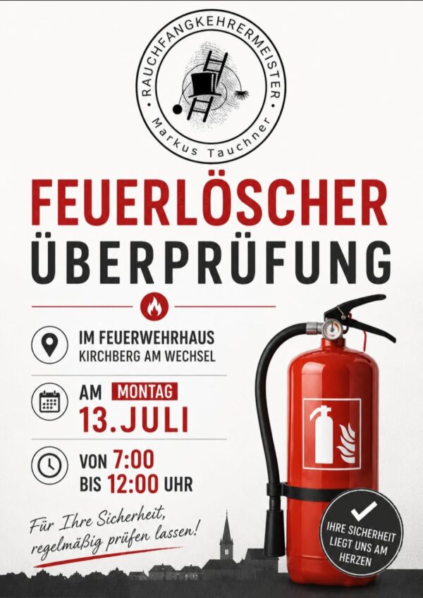 Feuerlöscherüberprüfung, 13.07.2026