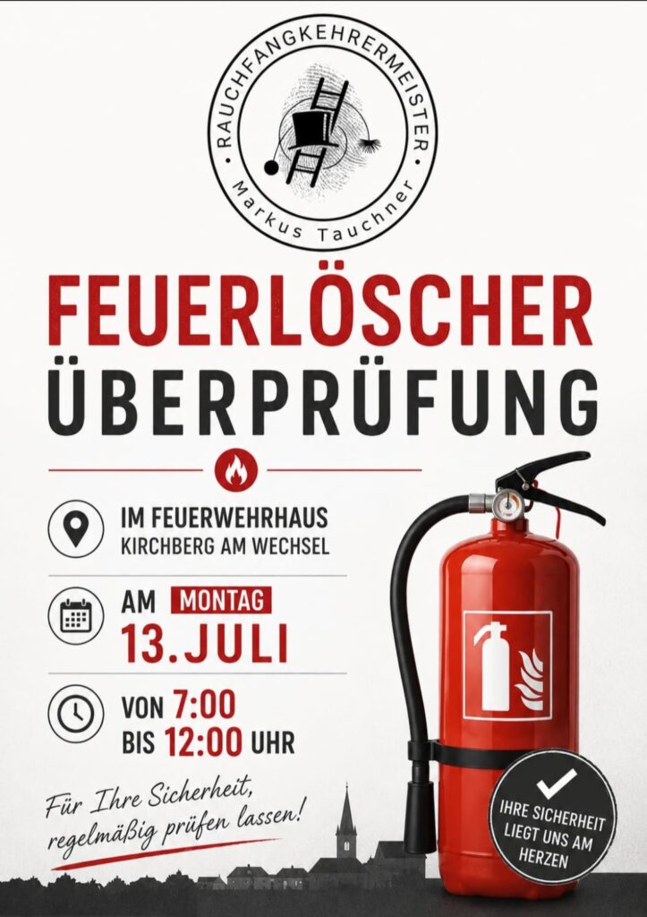 Feuerlöscherüberprüfung, 13.07.2026